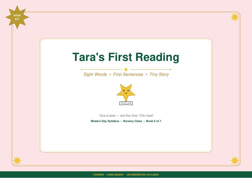 Tara's First Reading