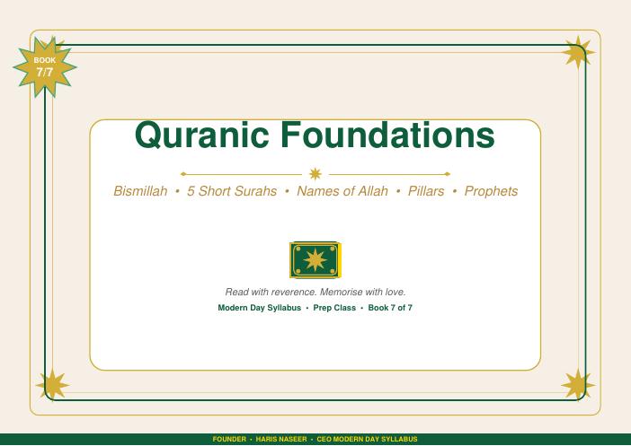 Quranic Foundations